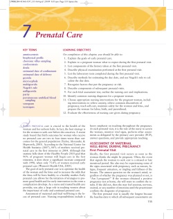 7 Prenatal Care