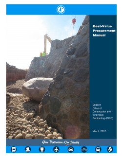 Best-Value Procurement Manual