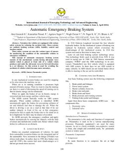 Automatic Emergency Braking System