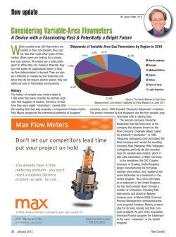 Considering Variable-Area Flowmeters
