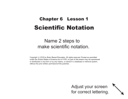Scientific Notation - Mathwithoutcalculators.com