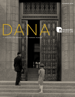 A MAGAZINE FOR MEMBERS OF THE NEWARK MUSEUM