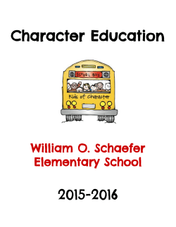 Character Education - South Orangetown Central School District