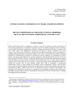 UNITED NATIONS CONFERENCE ON TRADE AND