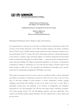 Distinguished Participants, Dear Colleagues, Ladies and