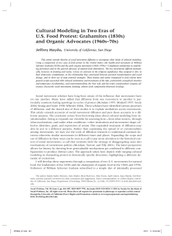 Cultural Modeling - Division of Social Sciences