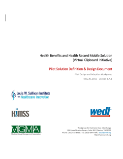 Health Benefits and Health Record Mobile Solution