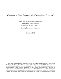 Competitive Price Targeting with Smartphone Coupons