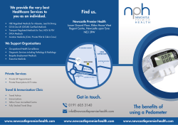 How to use a Pedometer - Newcastle Premier Health