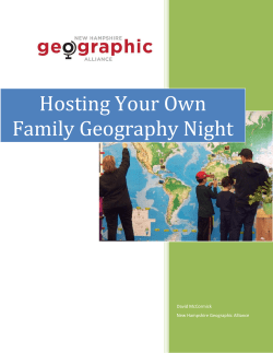 Hosting Your Own Family Geography Night