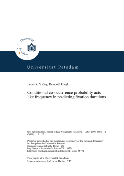 Conditional co-occurrence probability acts like frequency in