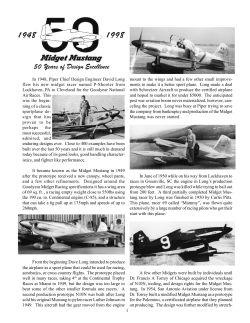 Midget Long History - Mustang Aeronautics