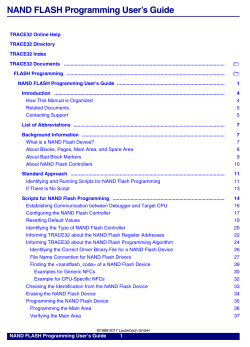 NAND FLASH Programming User`s Guide