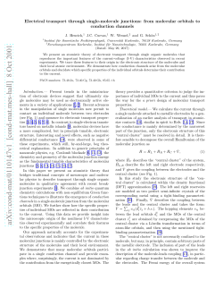 Electrical transport through single