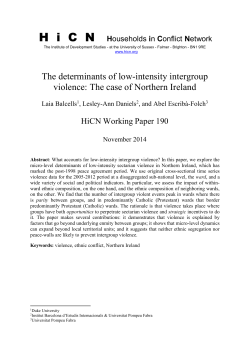 HiCN WP 190 - Households in Conflict Network