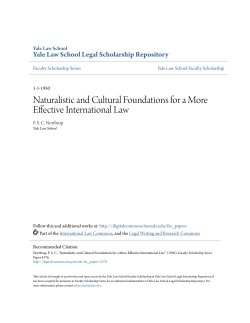 Naturalistic and Cultural Foundations for a More Effective