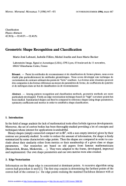 Geometric Shape Recognition and Classification