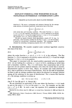 explicit formula for weighted scalar nonlinear hyperbolic