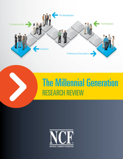 The Millennial Generation - US Chamber of Commerce Foundation