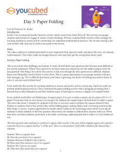 Day 3: Paper Folding