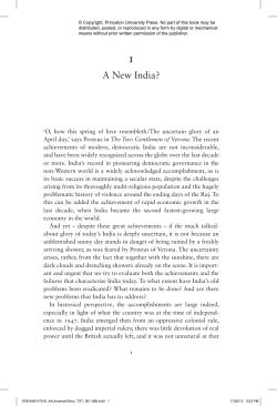 An Uncertain Glory: India and its Contradictions