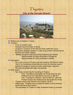 Thyatira - City of the Corrupt Church