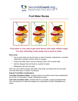 Fruit Water Recipe