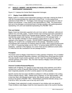 2.7 BAGLEY, SIEBERT, AND MCDONALD CREEKS