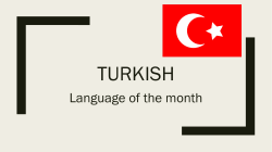 Language of the month