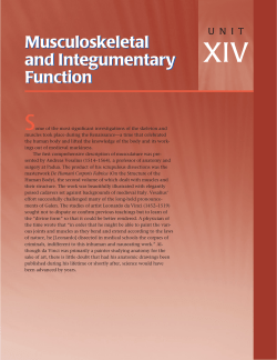Musculoskeletal and Integumentary Function Musculoskeletal and