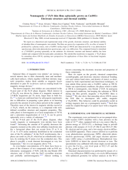Nonmagnetic y&acute;-FeN thin films epitaxially grown on Cu (001)