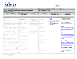 Science - Mansfield ISD