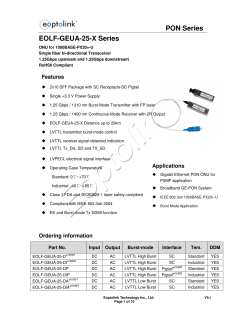 PON Series EOLF-GEUA-25-X Series