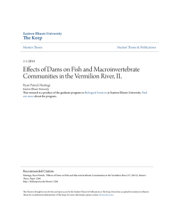 Effects of Dams on Fish and Macroinvertebrate - The Keep