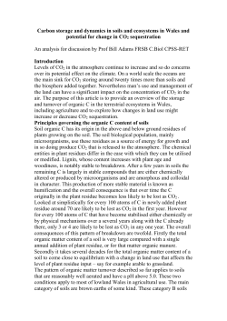 Carbon in Welsh Soils - British Society of Soil Science