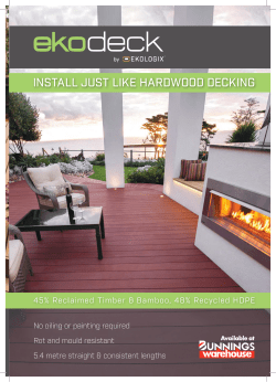 install just like hardwood decking