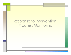 it i Progress Monitoring