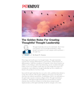 The Golden Rules For Creating Thoughtful