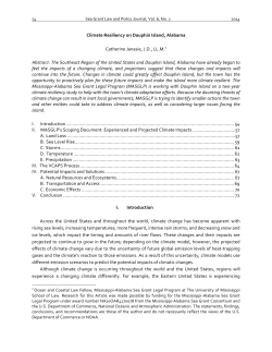 Climate Resiliency on Dauphin Island, Alabama
