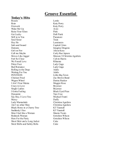our most current song list