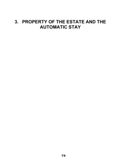 3. property of the estate and the automatic stay