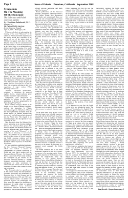 Page 8 Symposium On The Meaning Of The Holocaust