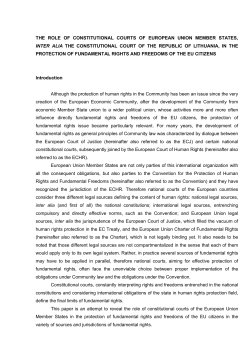 the role of constitutional courts of european union member states