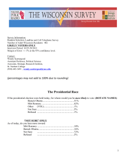 The Presidential Race