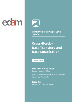 Cross-Border Data Transfers and Data Localization