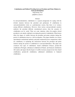 Cohabitation and Political Wrestling between President and Prime