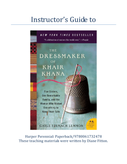 The Dressmaker of Khair Khana