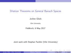 Dilation Theorems on General Banach Spaces