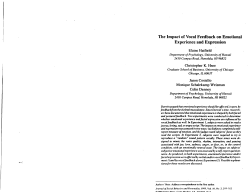 The Impact of Vocal Feedback on Emotional Experience and