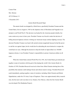 Connor Pratt Mrs. Hermes AP US History 2-1 5